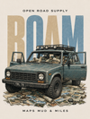 Open Road — Maps — Koszulka Oversize